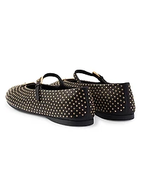 Nappa Leather Ballerinas with Studs