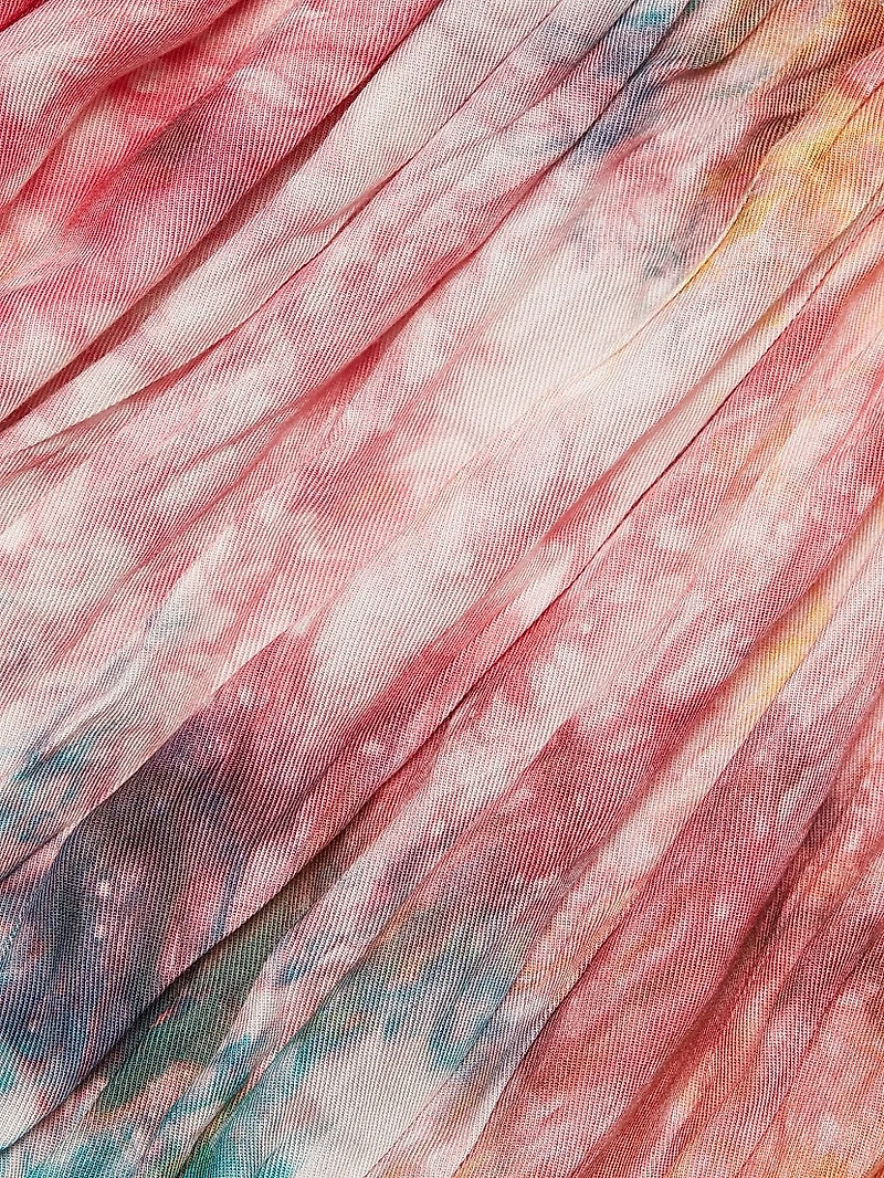 Eri Tie-Dye Drawstring Waist Maxi Dress