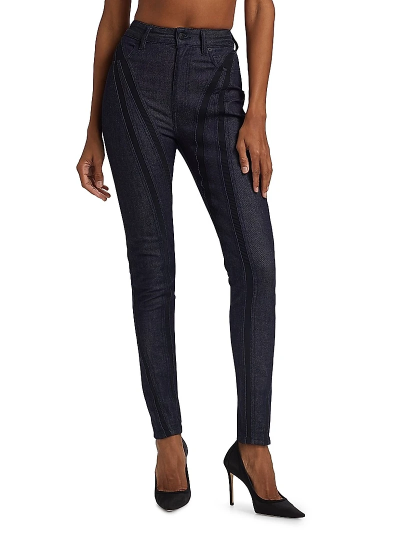 Stretch Raw Denim Jeans