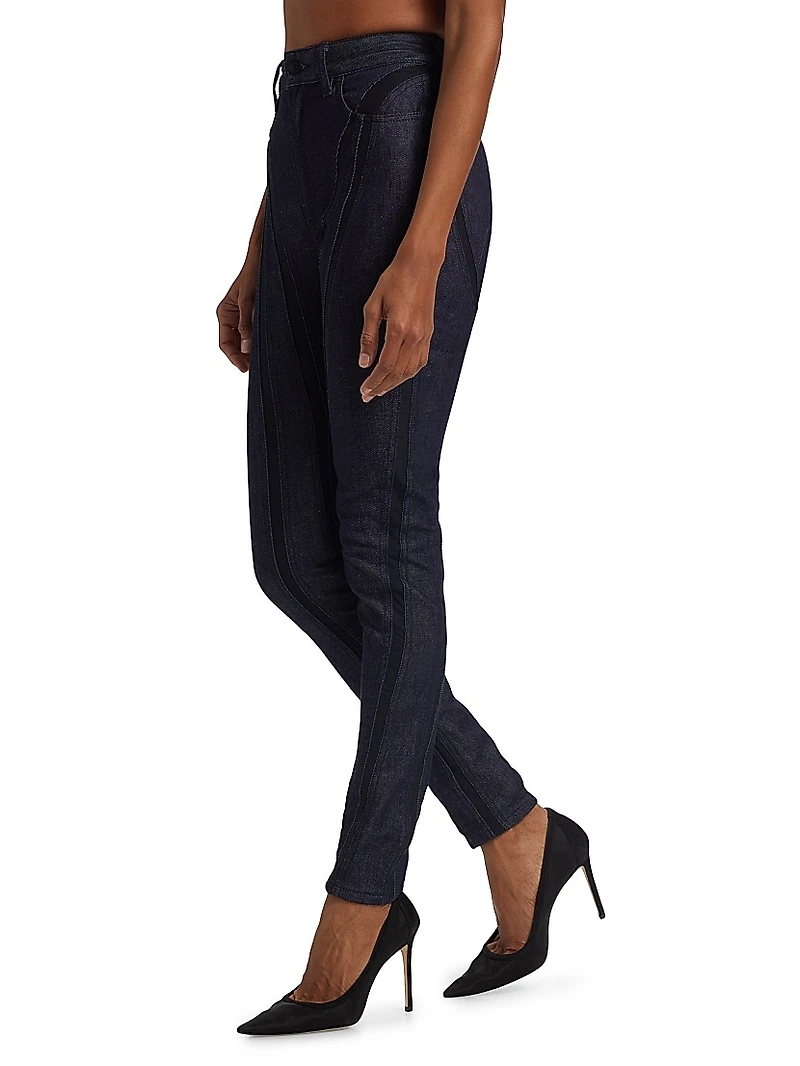 Stretch Raw Denim Jeans