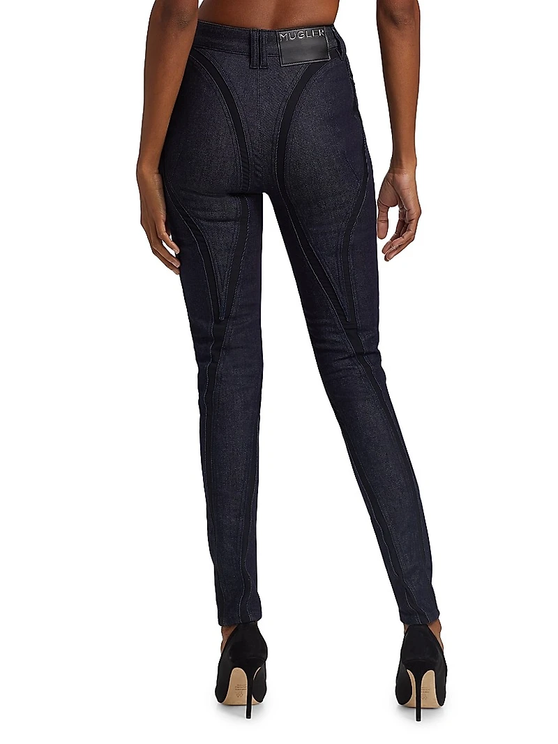 Stretch Raw Denim Jeans