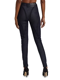 Stretch Raw Denim Jeans