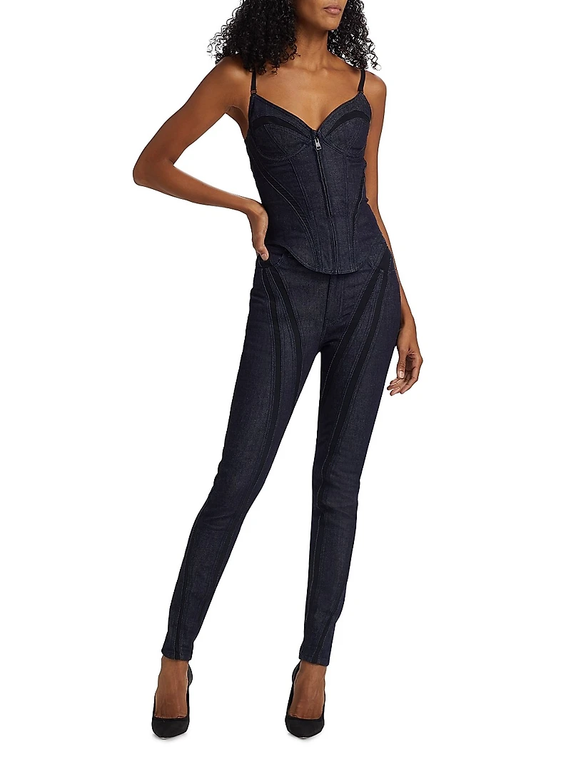 Stretch Raw Denim Jeans