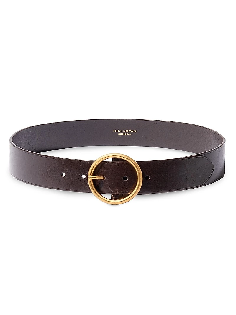 Avery O-Ring Braided Leather Belt