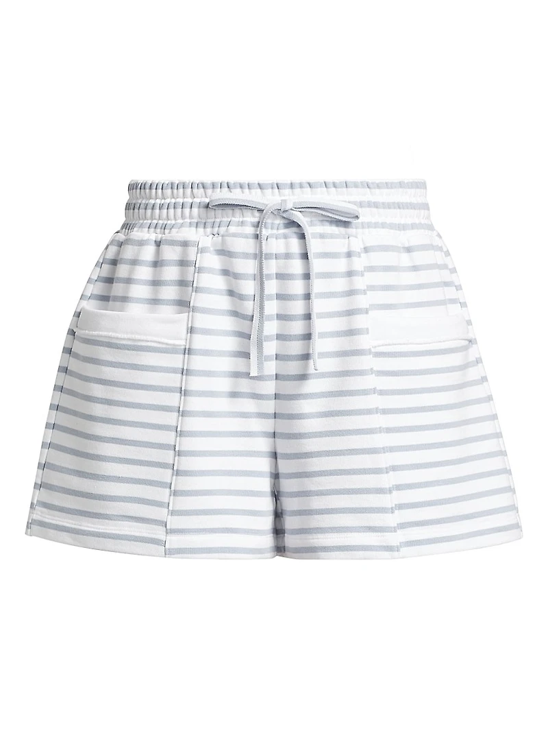 Striped Cotton Shorts