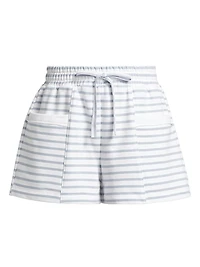 Striped Cotton Shorts