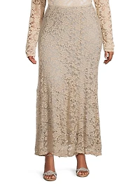 Gianna Stretch Lace Mermaid Maxi Skirt