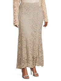 Gianna Stretch Lace Mermaid Maxi Skirt