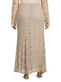 Gianna Stretch Lace Mermaid Maxi Skirt