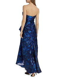 Luminescent Chiffon Strapless Gown