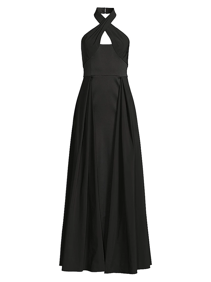 Mikado Halterneck Gown