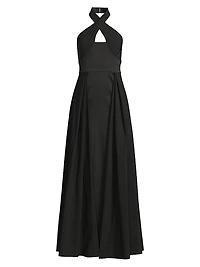 Mikado Halterneck Gown