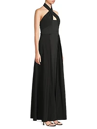 Mikado Halterneck Gown