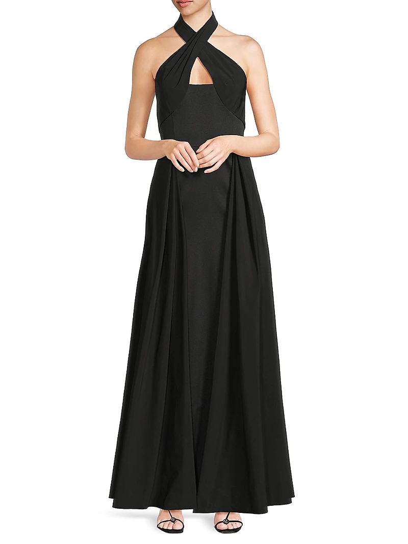 Mikado Halterneck Gown