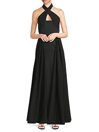 Mikado Halterneck Gown