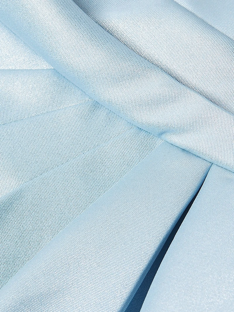 Foiled Mikado Midi-Dress