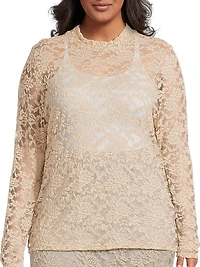 Plus Nova Stretch Lace Top