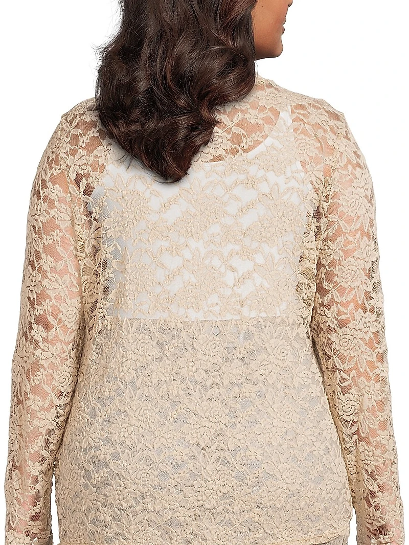 Plus Nova Stretch Lace Top