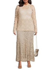 Plus Nova Stretch Lace Top