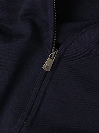 Fine Gauge Full-Zip Wool Sweater
