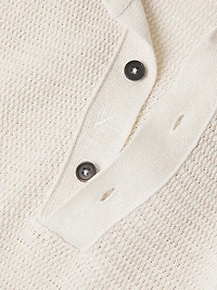 Textured Silk-Linen Polo Shirt