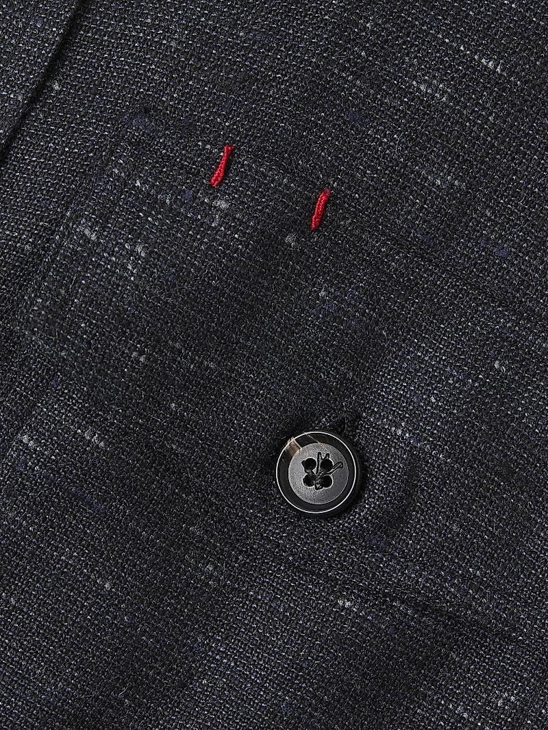 Donegal Silk-Blend Shirt Jacket