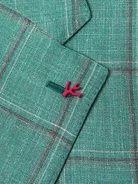 Wool-Silk Plaid Jacket