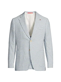 Over Check Comfort Boucle Jacket