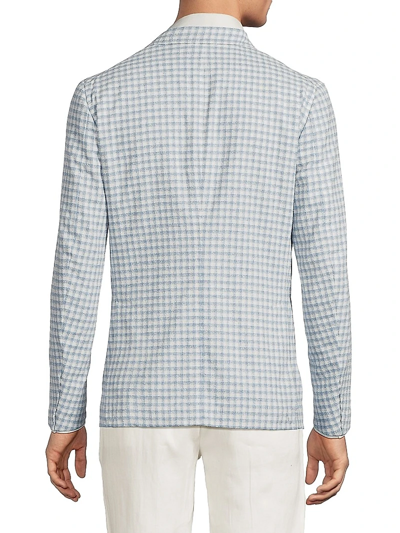 Over Check Comfort Boucle Jacket
