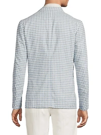 Over Check Comfort Boucle Jacket