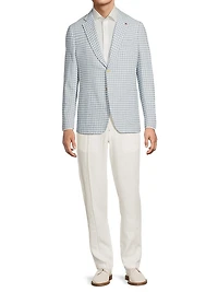 Over Check Comfort Boucle Jacket
