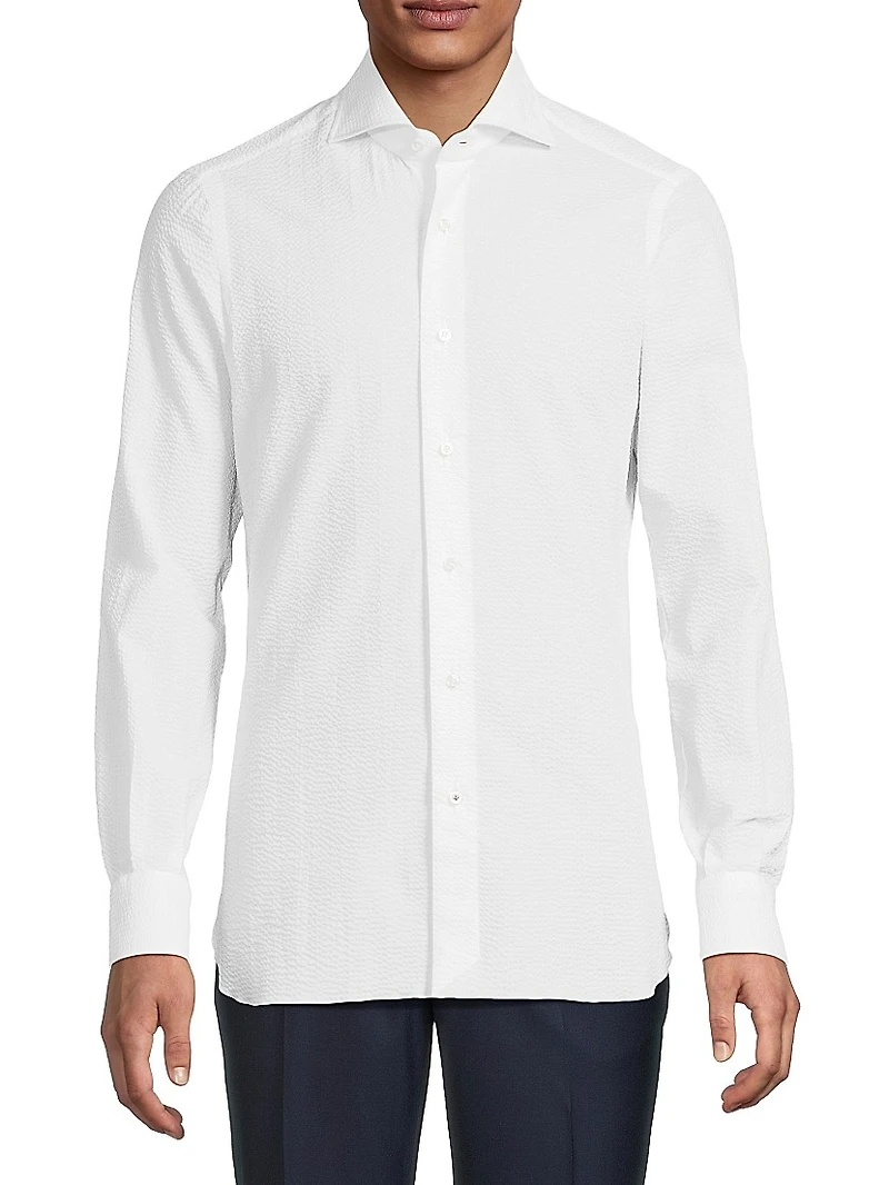 Seersucker Cotton Shirt