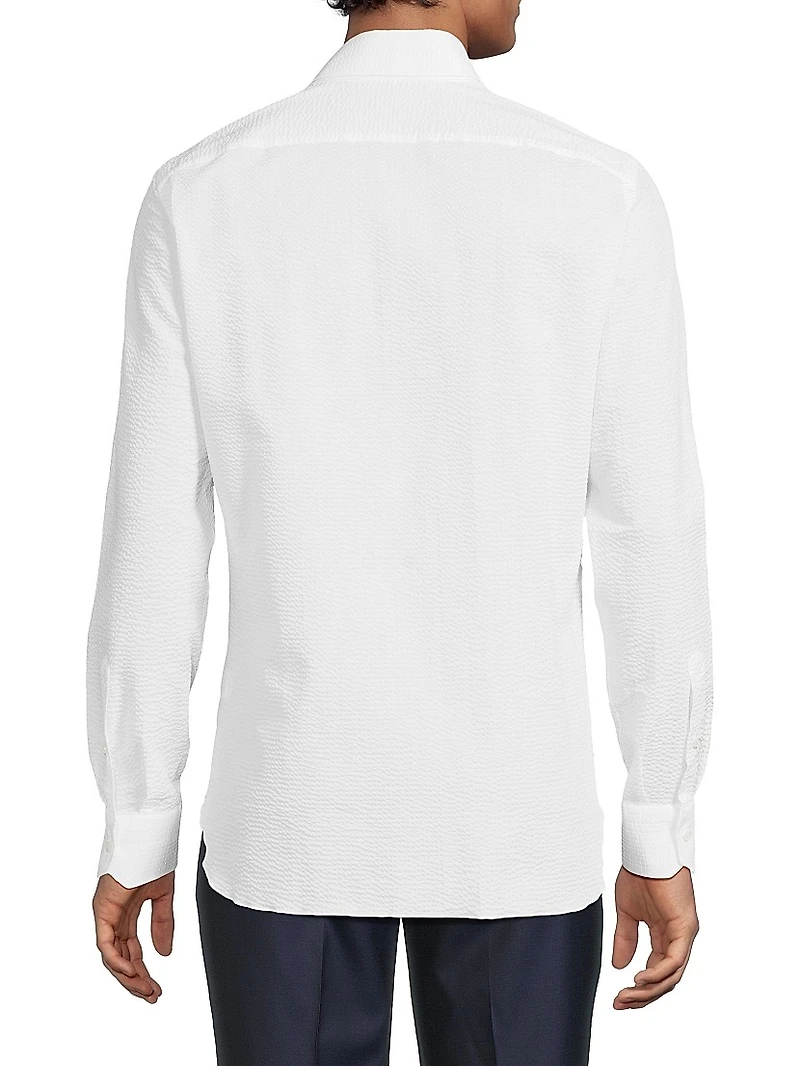 Seersucker Cotton Shirt