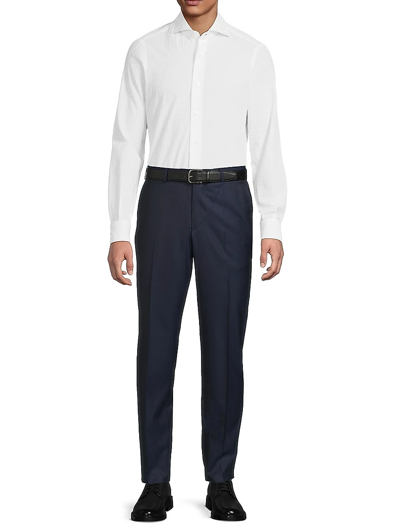 Seersucker Cotton Shirt