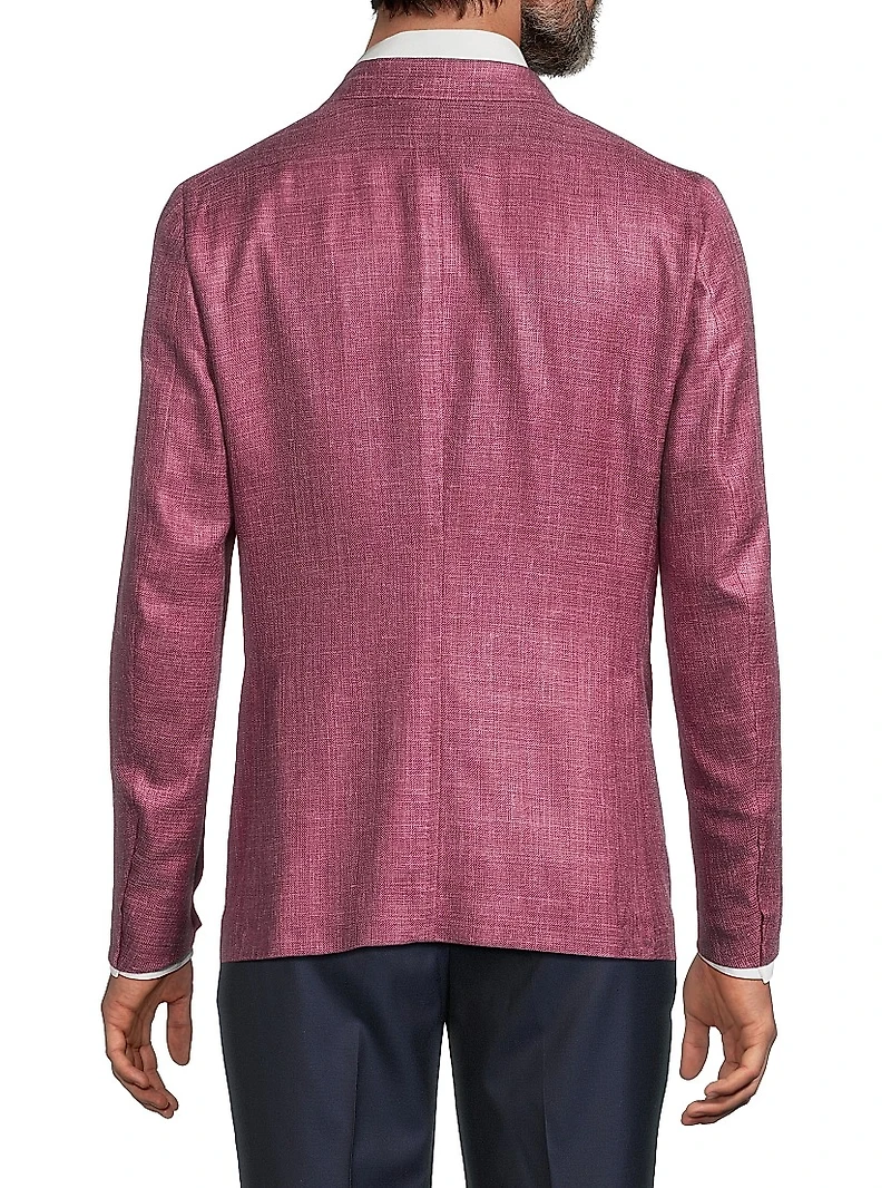 Melange Wool-Silk-Linen Sportcoat