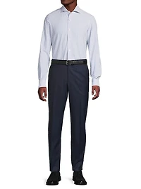 Seersucker Pinstripe Cotton Shirt