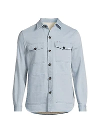 Garment-Dyed Denim Overshirt