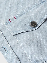 Garment-Dyed Denim Overshirt