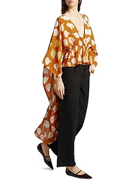 Temidayo Printed Cape Top