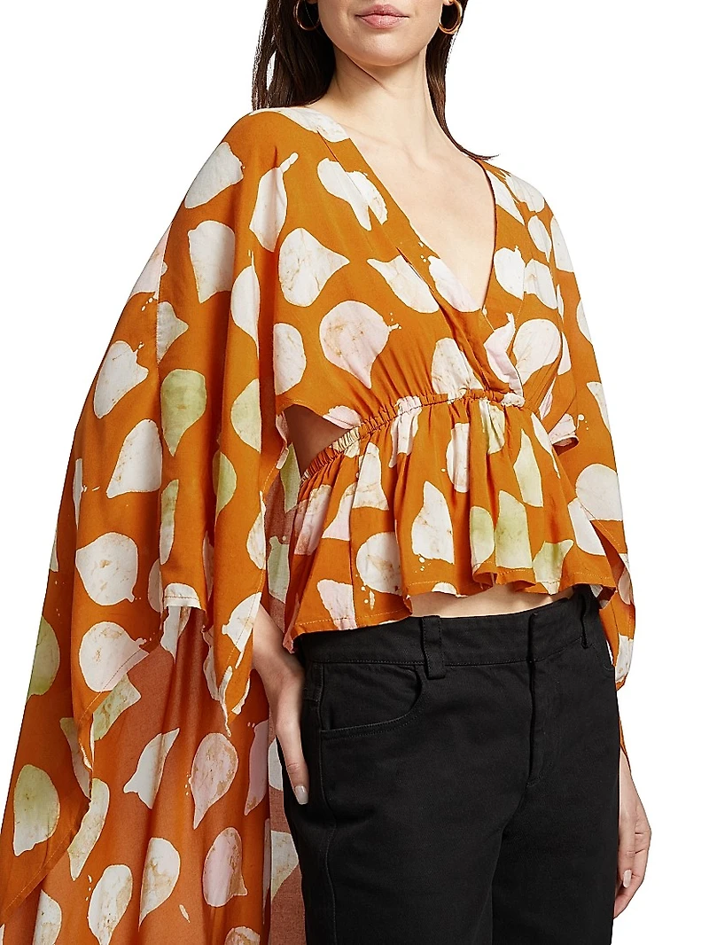 Temidayo Printed Cape Top