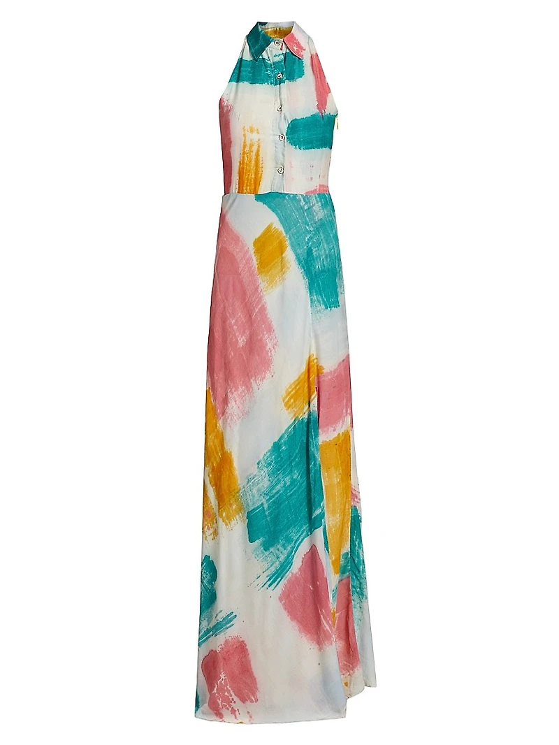 Mobola Watercolor Maxi Dress