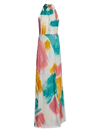 Mobola Watercolor Maxi Dress