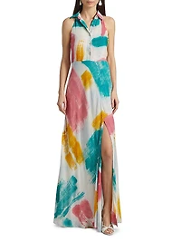 Mobola Watercolor Maxi Dress