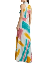 Mobola Watercolor Maxi Dress