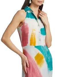 Mobola Watercolor Maxi Dress