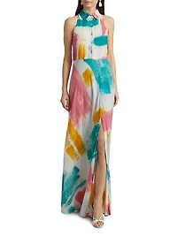Mobola Watercolor Maxi Dress