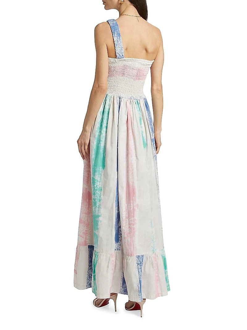 Ayoka Dyed Smocked Maxi Dress