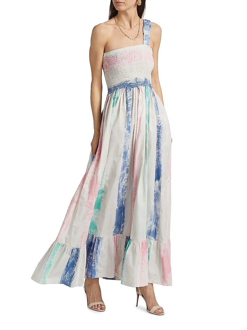 Ayoka Dyed Smocked Maxi Dress