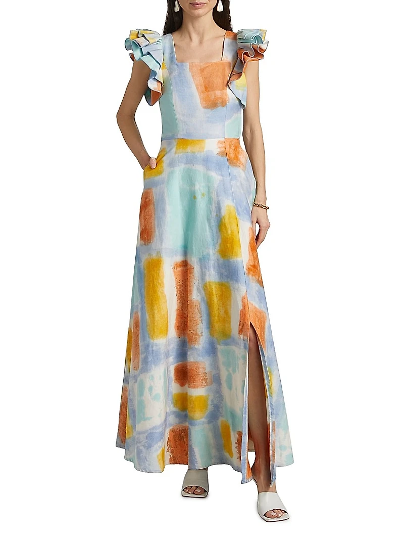 Tokunbo Watercolor Maxi Dress