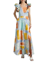 Tokunbo Watercolor Maxi Dress